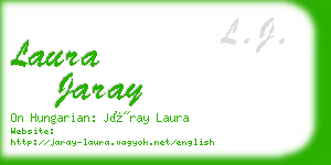 laura jaray business card